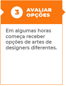 3 Avaliar opções: Em algumas horas começa a receber opções de arte de designers diferentes.